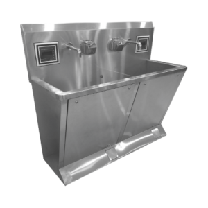MP-645 High Pressure Surgical Autoclave Vertical (Triple Walled) - Scrub Station